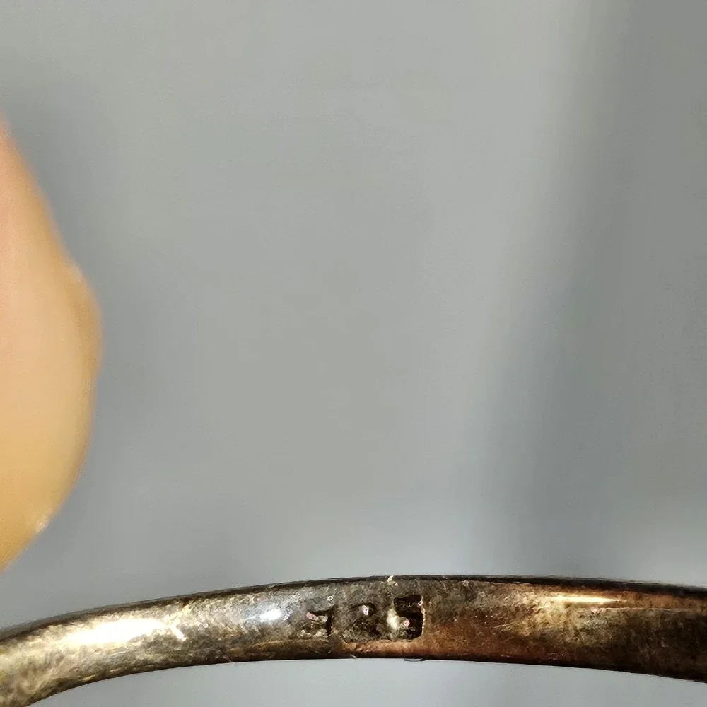 Vintage Sterling Silver 925 Two Feet Anatomical Wrap Bypass Ring Silver 7.75